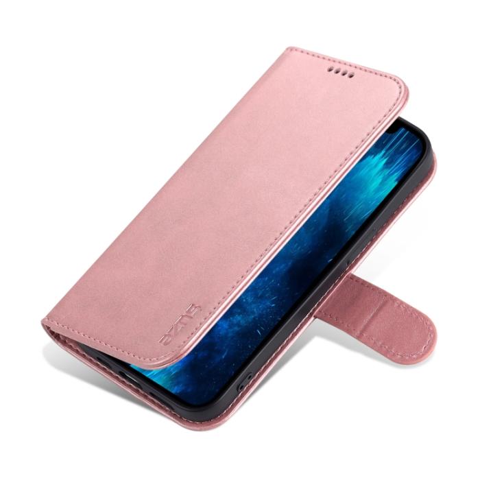 Bild 6, AZNS iPhone 14 Pro Max Fodral Läder Roséguld