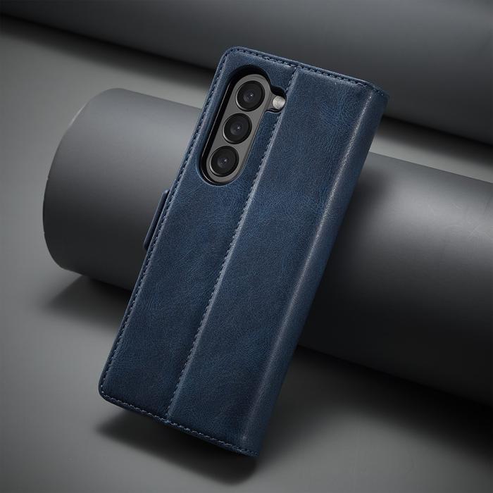 Bild 6, LC.IMEEKE Galaxy Z Fold 5 Fodral RFID Läder Blå