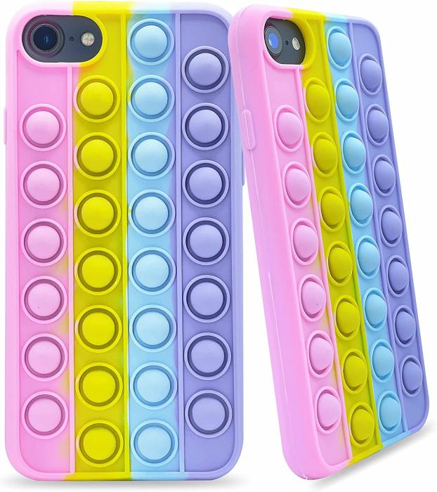 Bild 1, iPhone 6/7/8/SE (2020/2022) - Pop It Fidget Skal - Multicolor