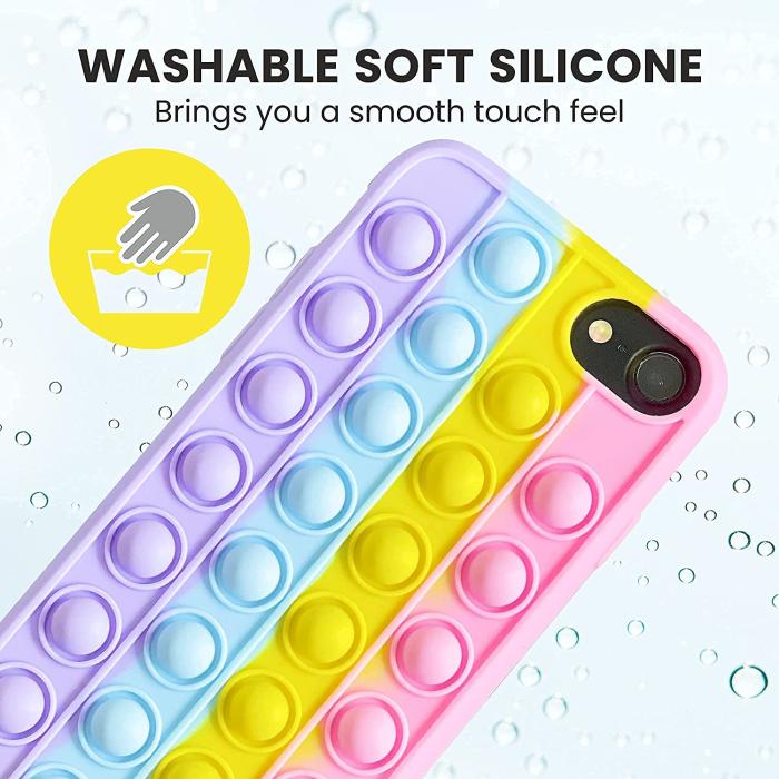 Bild 2, iPhone 6/7/8/SE (2020/2022) - Pop It Fidget Skal - Multicolor