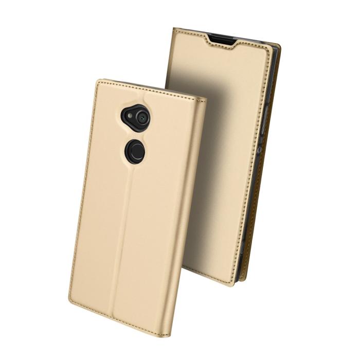 Bild 2, Sony Xperia XA2 Ultra - DUX DUCIS Plånboksfodral - Guld
