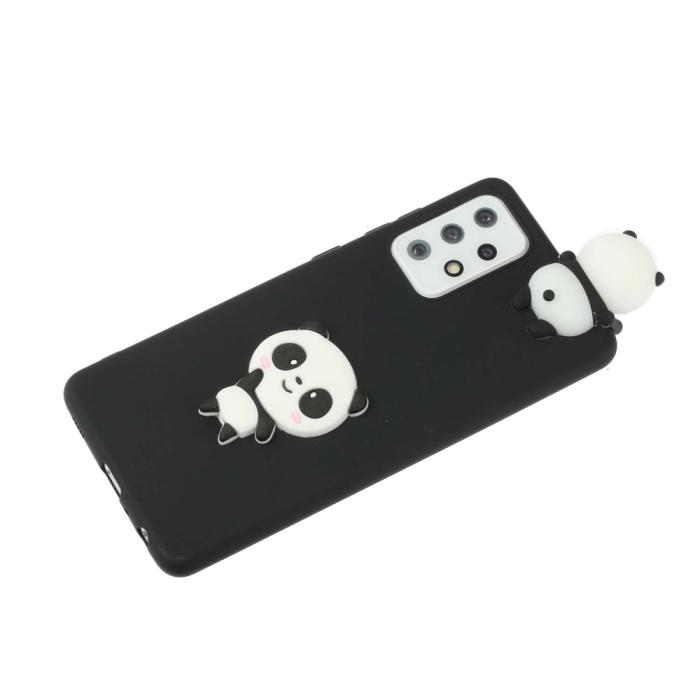 Bild 4, Samsung Galaxy A53 5G Skal 3D Figur Svart Panda