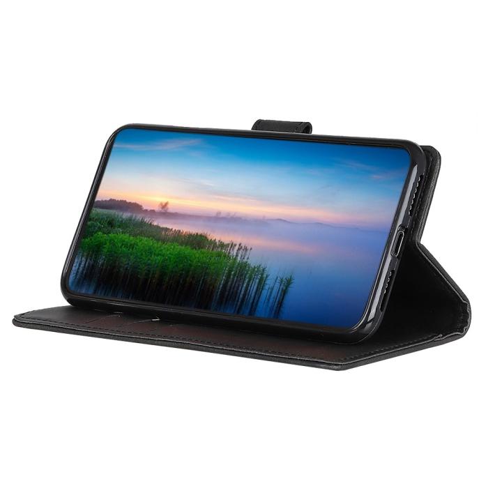 Bild 2, Samsung Galaxy A34 5G Fodral Solid Läder Svart