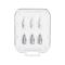 ESSAGER 6-PACK Ersättning Pennspets Apple Pen 1/2 Vit/Transparent