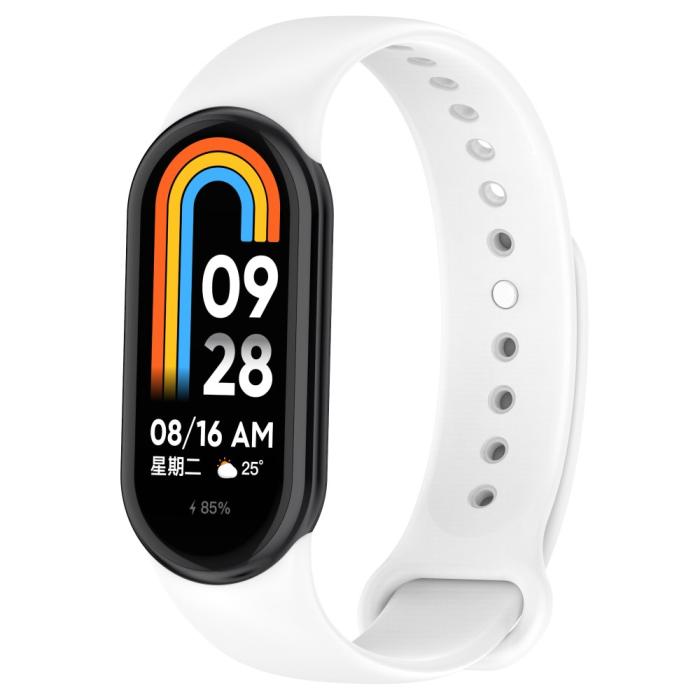 Bild 5, Xiaomi Smart Band 9/8 Armband Solid Silikon Vit