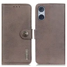 KHAZNEH Sony Xperia 5 V Fodral L&auml;der Khaki