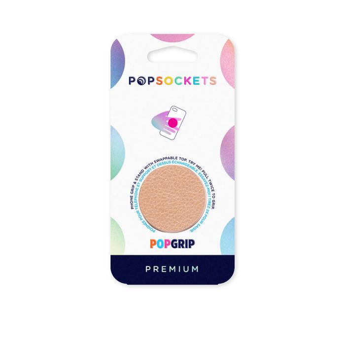 Bild 2, PopSockets Avtagbart Grip med Ställfunktion Premium Pebbled Vegan Leather