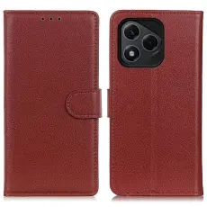 Honor 400 Lite Fodral Litchi L&auml;der Brun