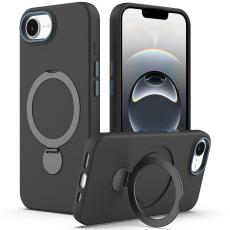 iPhone 16e Skal MagSafe Kickstand Hybrid Svart