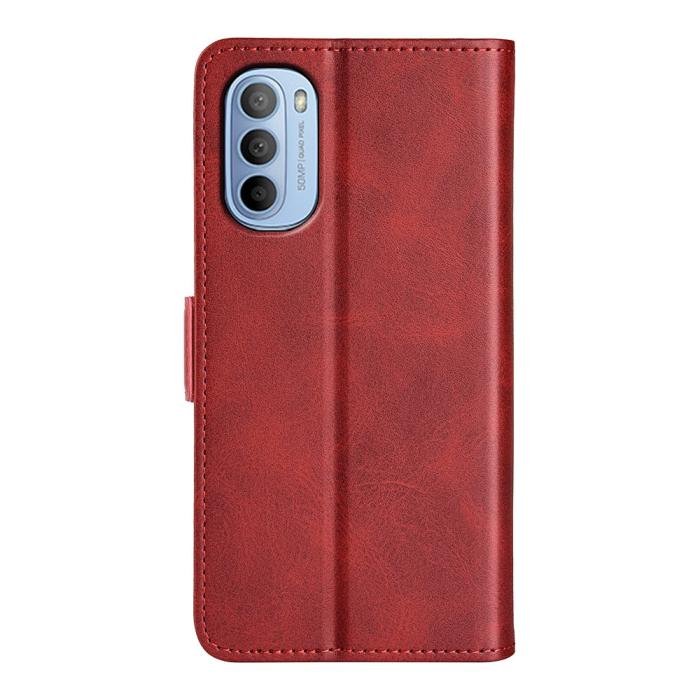 Bild 3, Motorola Moto G31 / G41 Fodral Med Magnetisk Stängning Röd