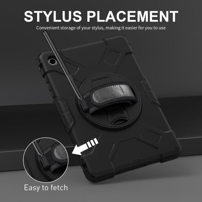 Bild 2, Samsung Galaxy Tab A9 Plus Skal 360 Rotation Shockproof Med Rem