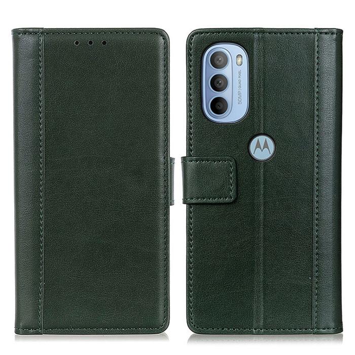 Bild 1, Motorola Moto G31 / G41 Fodral Läder Grön
