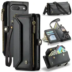 CASEME Google Pixel 10/10 Pro / 9/9 Pro Fodral L&auml;der Svart