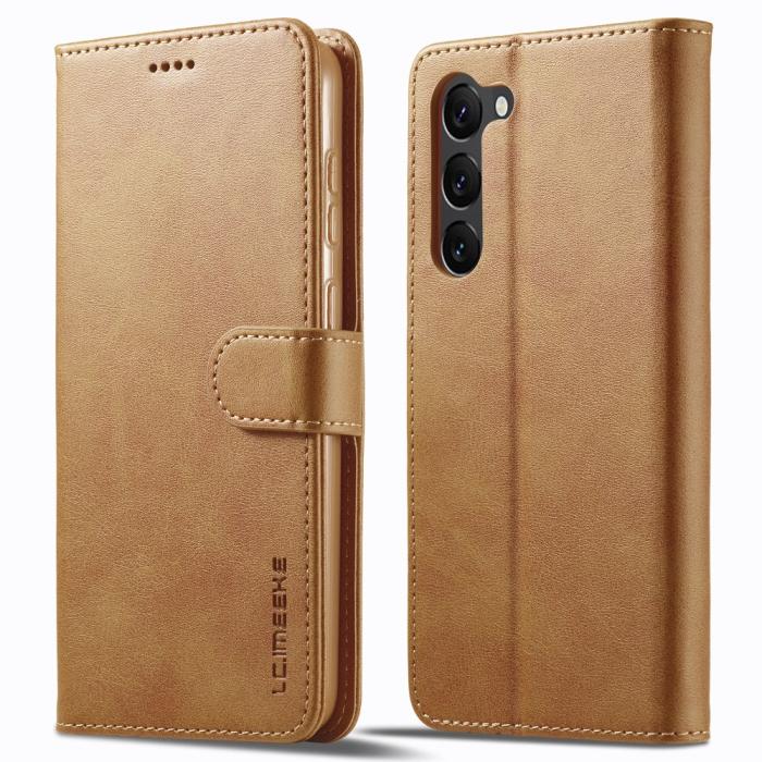 Bild 1, LC.IMEEKE Samsung Galaxy S24 Plus Fodral Läder Brun