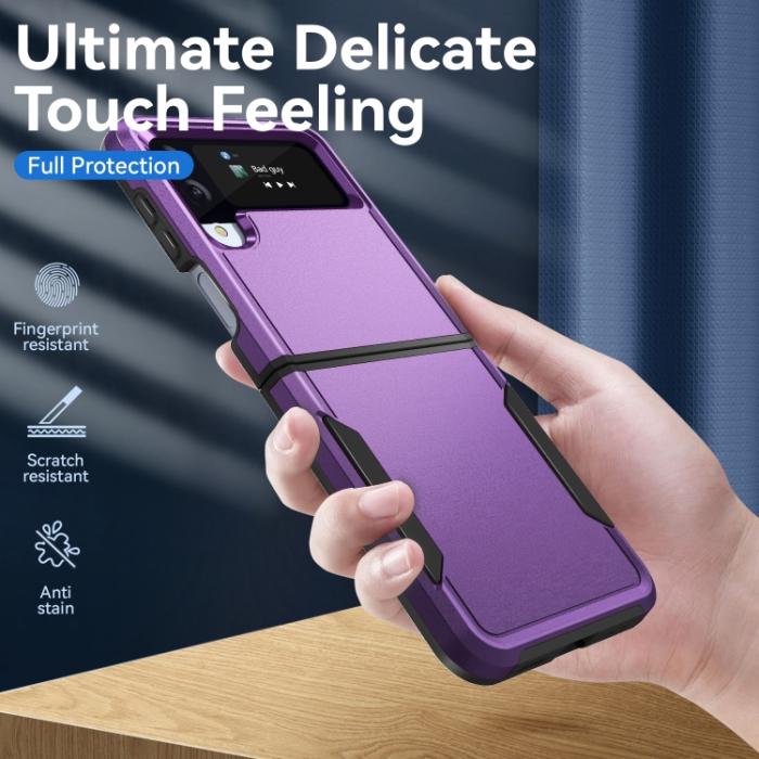Bild 3, Samsung Galaxy Z Flip 4 Skal Heavy Armor Hybrid Lila