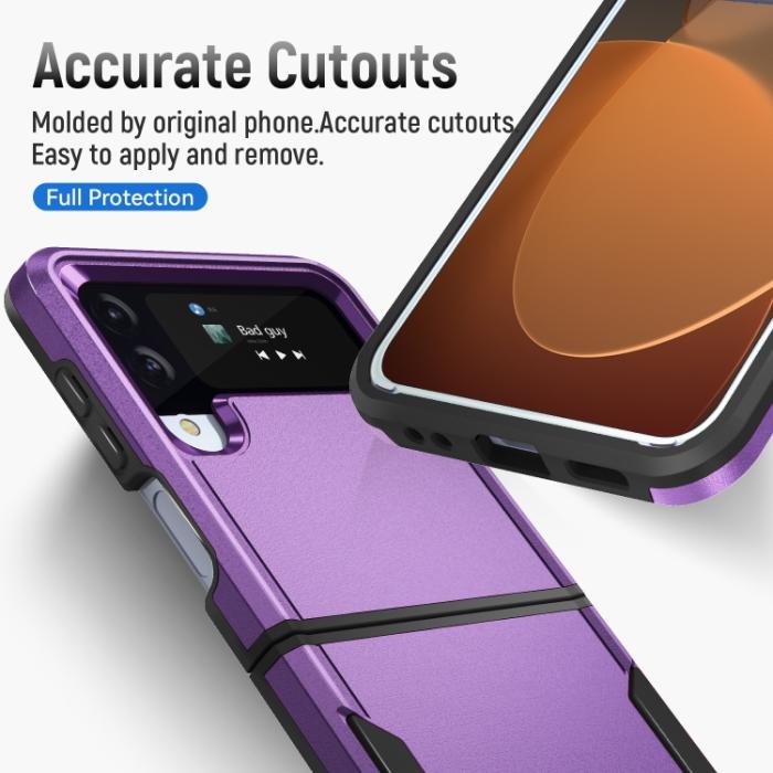 Bild 4, Samsung Galaxy Z Flip 4 Skal Heavy Armor Hybrid Lila