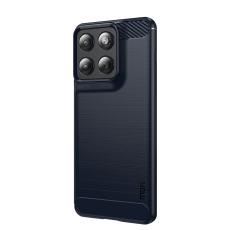 MOFI Motorola Edge 70 Skal Borstad St&aring;l Textur Bl&aring;