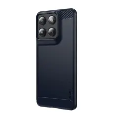 MOFI Motorola Edge 70 Skal Borstad St&aring;l Textur Bl&aring;
