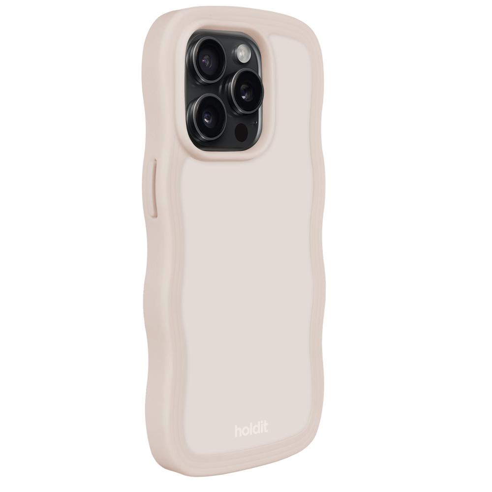 holdit iPhone 14 Pro Skal Wavy Light Beige