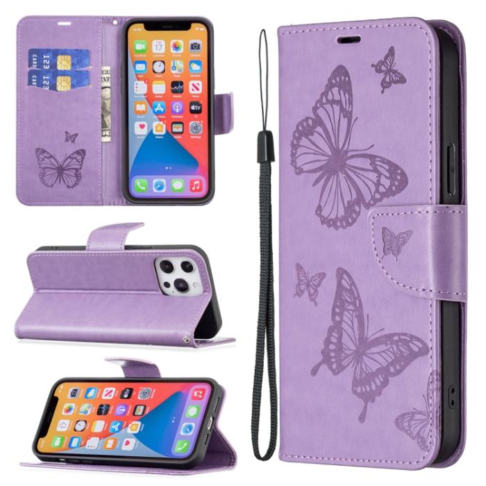 Bild 1, Xiaomi 13 Lite 5G Fodral Med Fjäril Tryck Lila