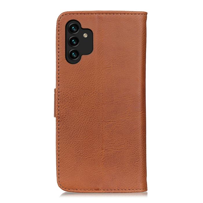 Bild 3, KHAZNEH Samsung Galaxy A13 4G Fodral Läder Brun