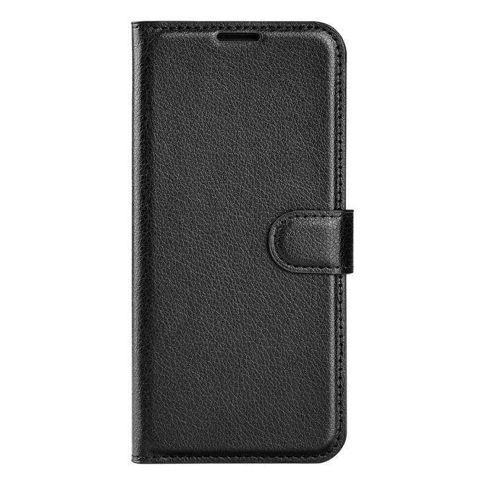Bild 5, Samsung Galaxy A05s 4G Fodral Litchi Läder Svart