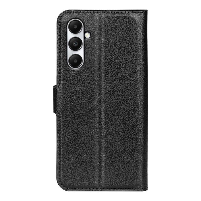 Bild 6, Samsung Galaxy A05s 4G Fodral Litchi Läder Svart