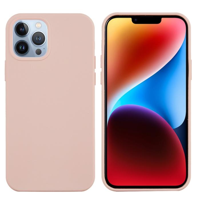 Bild 2, iPhone 15 Pro Skal Silikon Sand Pink