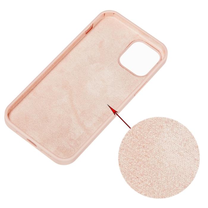 Bild 3, iPhone 15 Pro Skal Silikon Sand Pink
