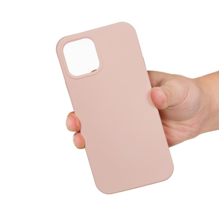 Bild 4, iPhone 15 Pro Skal Silikon Sand Pink