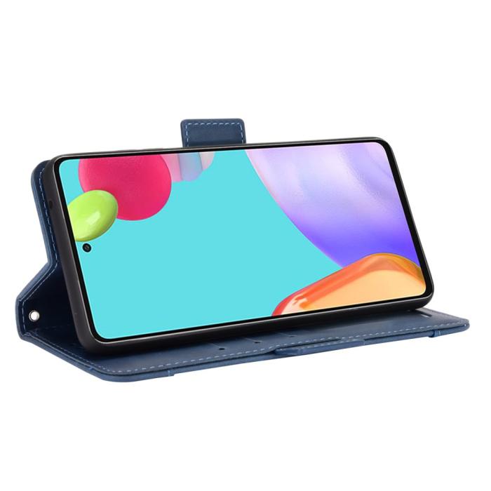 Bild 5, Samsung Galaxy A72 - Fodral Med Avtagbart Kortfodral - Blå