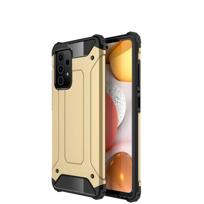 Bild 1, Samsung Galaxy A72 - Shockproof Armor Hybrid Skal - Guld