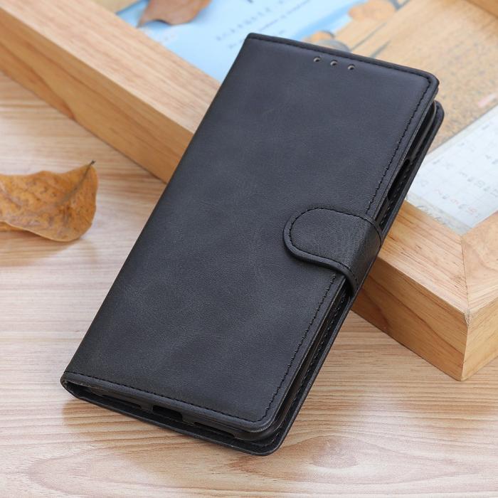 Bild 6, Samsung Galaxy A34 5G Fodral Solid Läder Svart