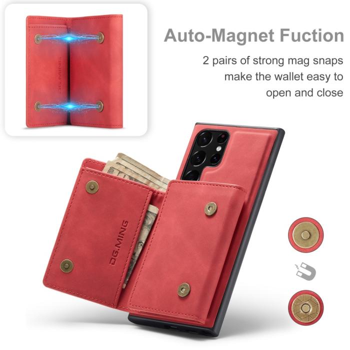 Bild 6, DG.MING Samsung Galaxy S22 Ultra Skal 2in1 Magnetisk Avtagbart Kortfack