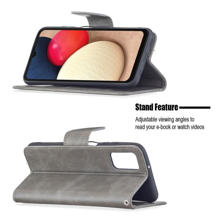 Bild 4, Samsung Galaxy A03s Fodral Läder Solid Shark Grå