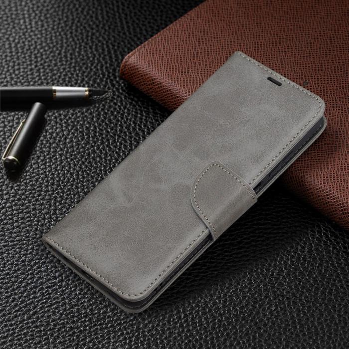 Bild 6, Samsung Galaxy A03s Fodral Läder Solid Shark Grå