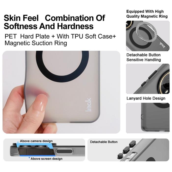 Bild 6, IMAK Motorola Edge 60 Pro Skal MagSafe Anti Drop Svart