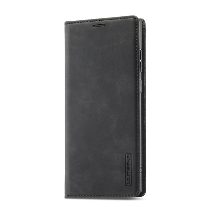 Bild 2, LC.IMEEKE Samsung Galaxy S22 Fodral Flip Retro Läder Svart