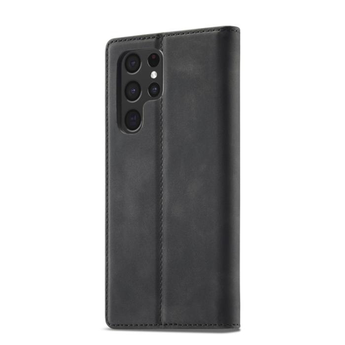 Bild 3, LC.IMEEKE Samsung Galaxy S22 Fodral Flip Retro Läder Svart