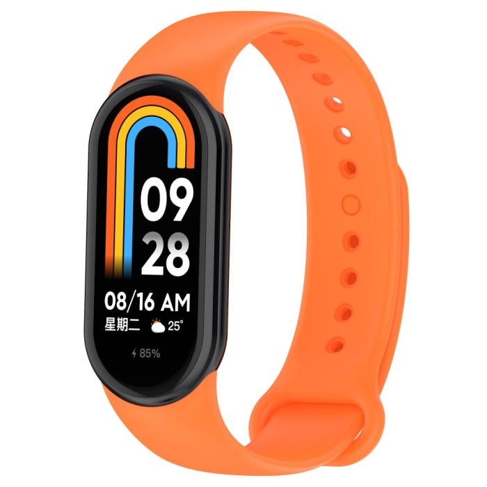 Bild 5, Xiaomi Smart Band 9/8 Armband Solid Silikon Orange