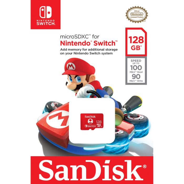 Bild 2, SanDisk MicroSDXC Nintendo Switch 128GB UHS-I,100/90