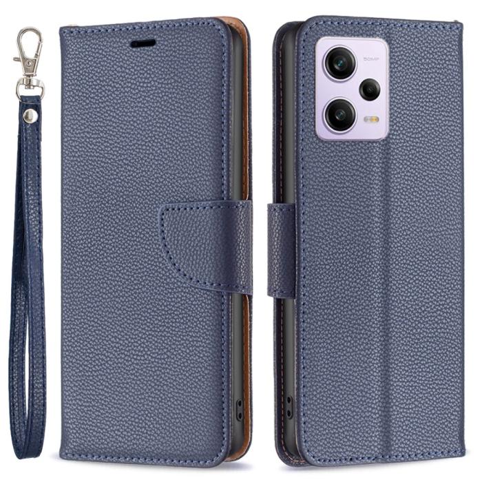 Bild 1, Xiaomi Redmi Note 12 Pro 5G Fodral Shark Solid Läder Blå