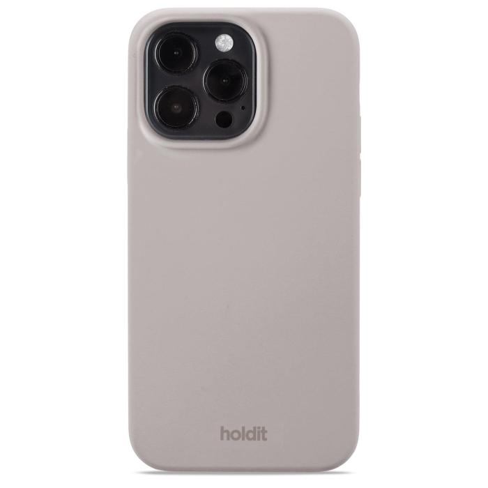 Bild 1, holdit iPhone 15 Pro Max Mobilskal Silikon Taupe