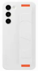 Samsung Galaxy S23 Plus Skal Silicone with Strap Vit
