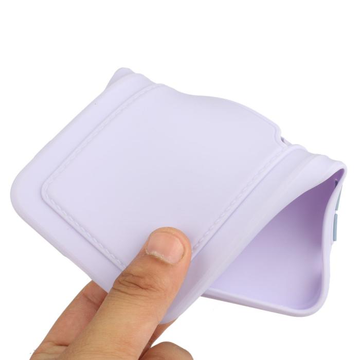 Bild 6, iPhone 13 Skal Med Kortfack Lila