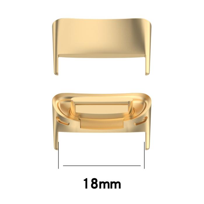Bild 2, Fästen För Fitbit Charge 5 Metallarmband Guld