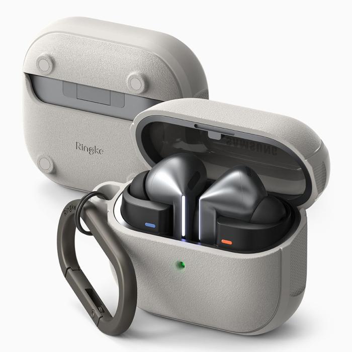Bild 2, Ringke Galaxy Buds 3 / 3 Pro Skal MagSafe Onyx Warm Grey