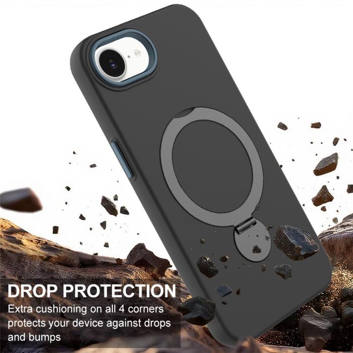 Bild 4, iPhone 16e Skal MagSafe Kickstand Hybrid Svart