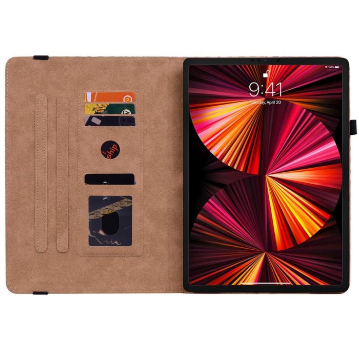 Bild 6, iPad Air 2020/2022 / Pro 11 2020/2021 Fodral Vävd Textur Blå/Rosa