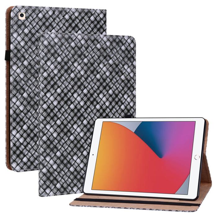 Bild 1, iPad 10.2 2019/2020/2021 Fodral Vävd Textur Svart